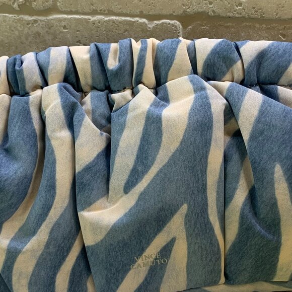 NWT Vince Camuto Washable Blue Cloth Clutch - Picture 2 of 5